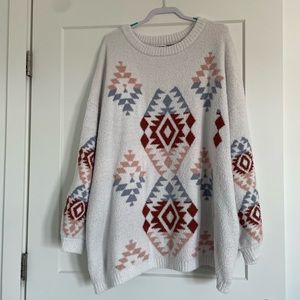 Oversized cozy sweater